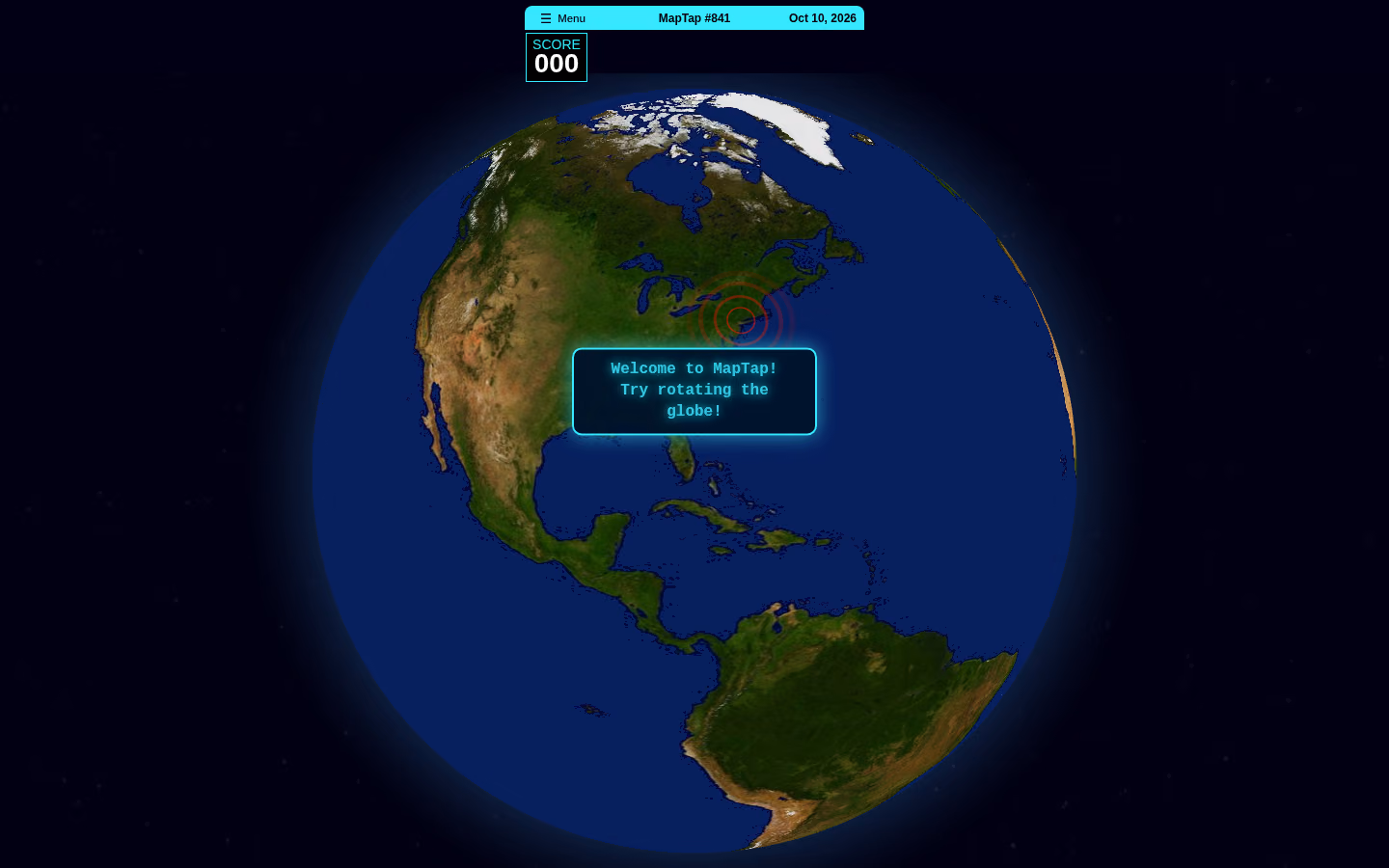 MapTap game screenshot