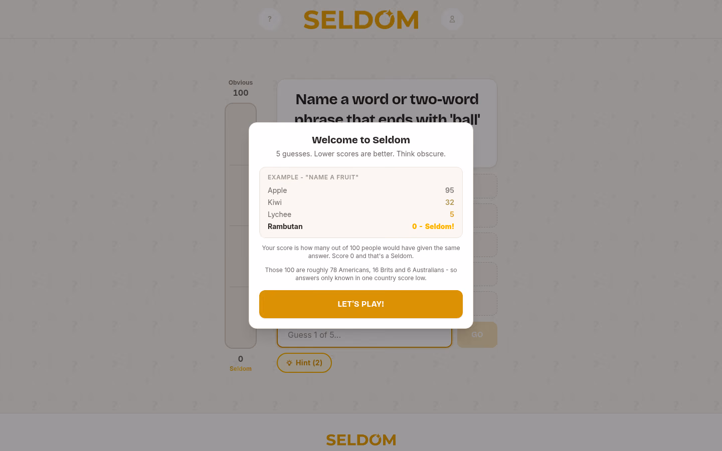 Seldom game screenshot